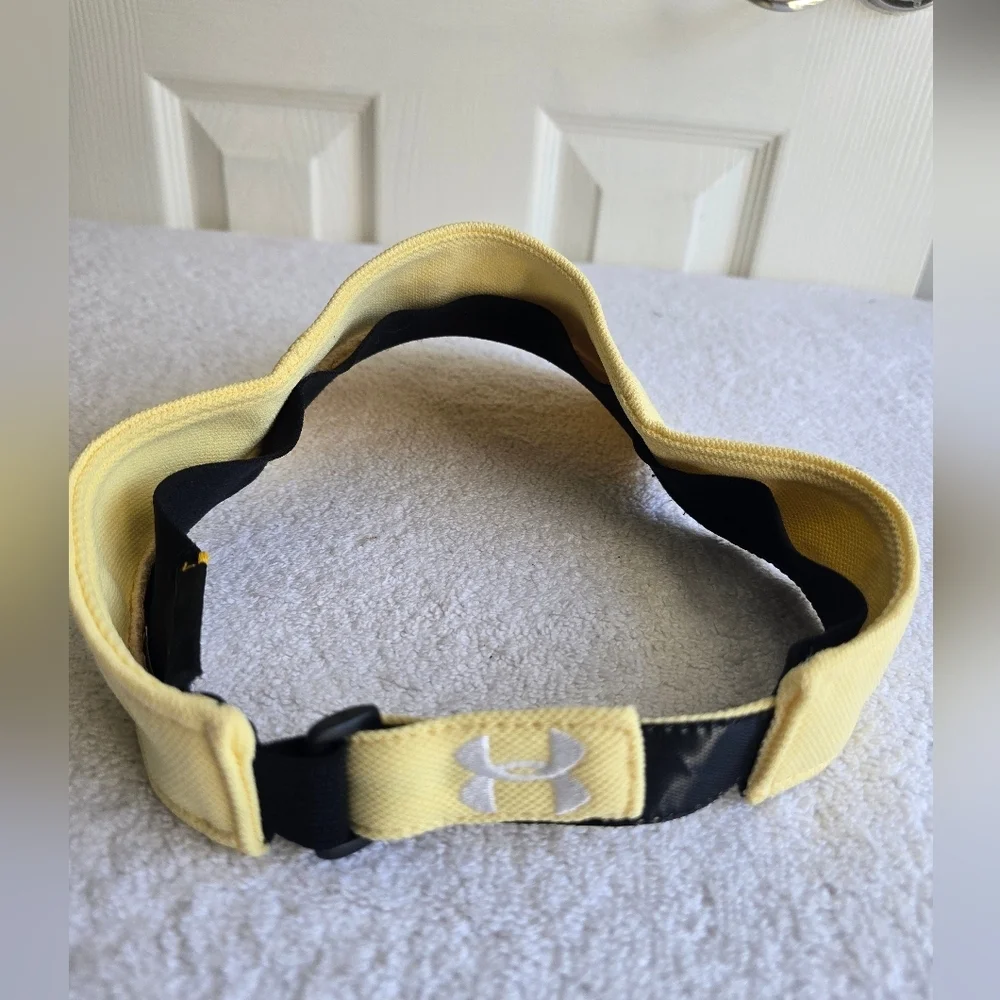 Under Armour Men's Yellow and Black Sports Visor.